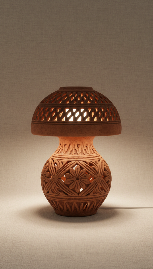 Terracotta Table Lamp