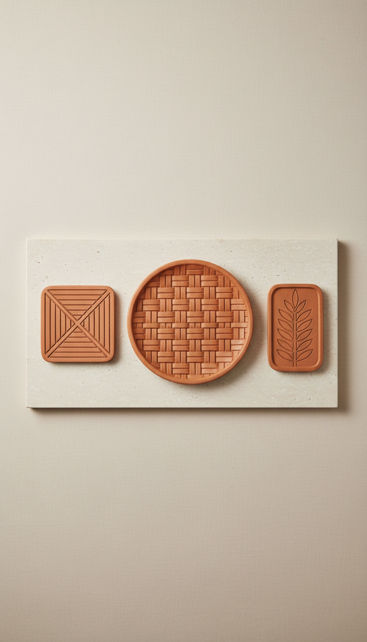 Terracotta Trivet Set